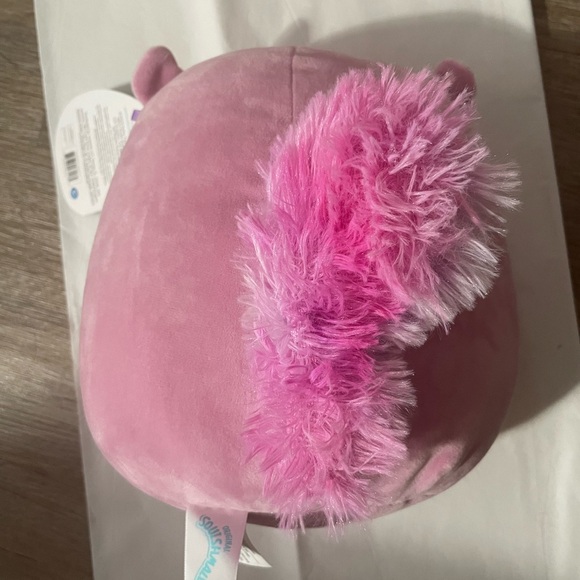 NWT Allina Pink Squirrel 8” Squishmallow Toy w/Fluffy Tail - Picture 2 of 4